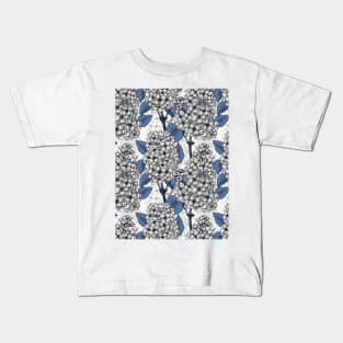 Lilac in white and blue Kids T-Shirt